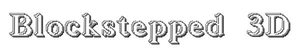 Blockstepped 3D 