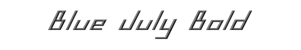 Blue July Bold 