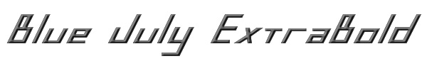 Blue July ExtraBold 