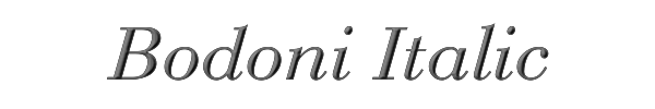 Bodoni Italic 