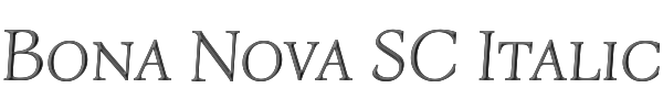 Bona Nova SC Italic 