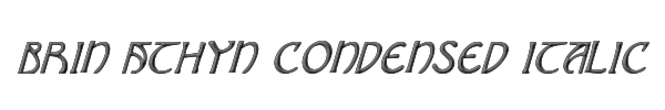 Brin Athyn Condensed Italic 
