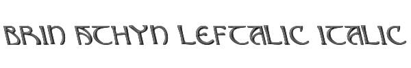 Brin Athyn Leftalic Italic 