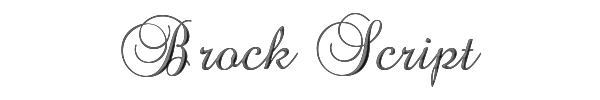 Brock Script 