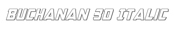 Buchanan 3D Italic 