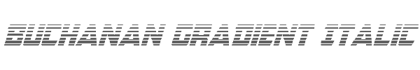 Buchanan Gradient Italic 