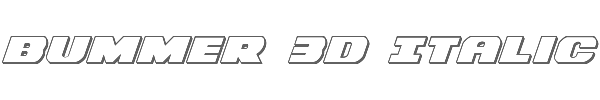 Bummer 3D Italic 