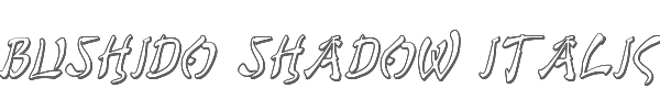 Bushido Shadow Italic 