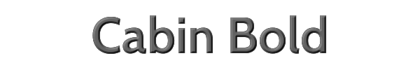 Cabin Bold 