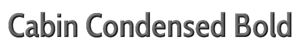 Cabin Condensed Bold 