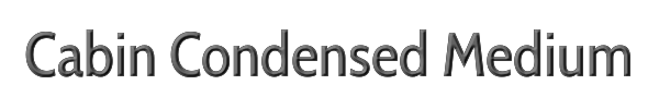 Cabin Condensed Medium 