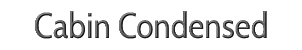 Cabin Condensed 