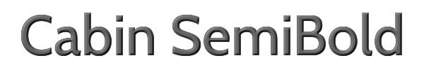 Cabin SemiBold 