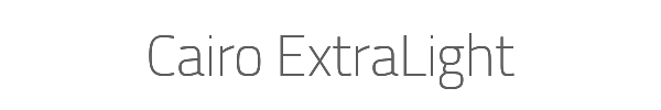 Cairo ExtraLight 