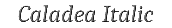 Caladea Italic 
