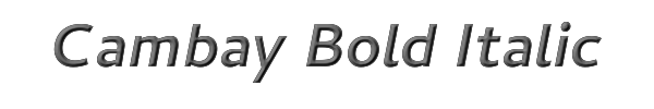 Cambay Bold Italic 