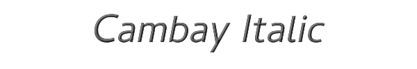 Cambay Italic 