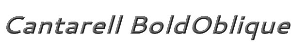 Cantarell BoldOblique 