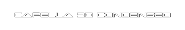Capella 3D Condensed 