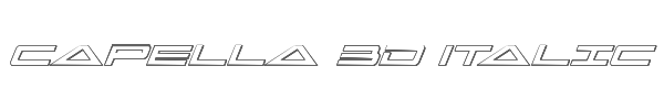 Capella 3D Italic 