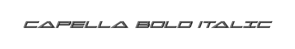 Capella Bold Italic 