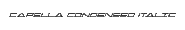 Capella Condensed Italic 