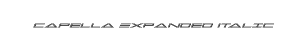 Capella Expanded Italic 
