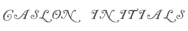 Caslon Initials 