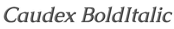 Caudex BoldItalic 