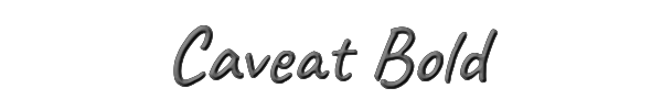 Caveat Bold 