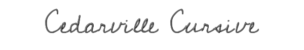 Cedarville Cursive 