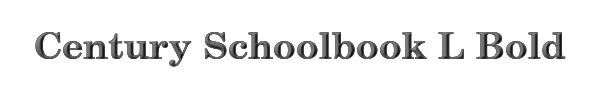 Century Schoolbook L Bold 