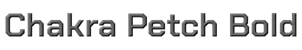Chakra Petch Bold 