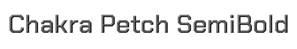 Chakra Petch SemiBold 