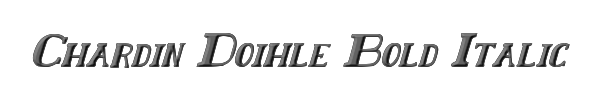 Chardin Doihle Bold Italic 