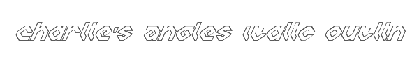 Charlie's Angles Italic Outline 