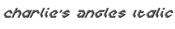 Charlie's Angles Italic 