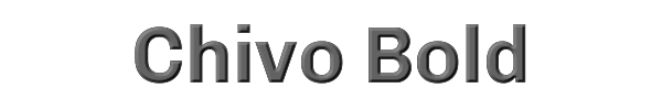 Chivo Bold 