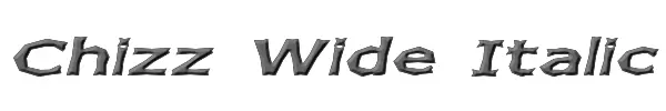 Chizz Wide Italic 