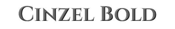 Cinzel Bold 