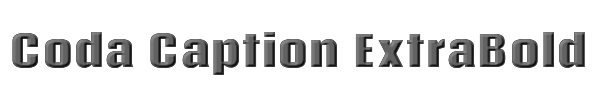 Coda Caption ExtraBold 