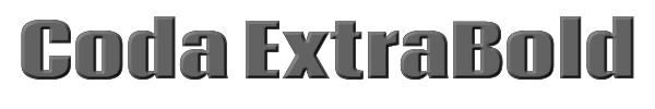 Coda ExtraBold 