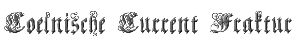 Coelnische Current Fraktur 