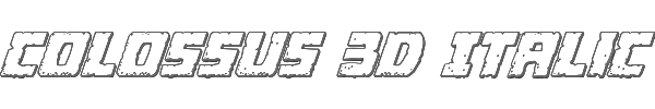 Colossus 3D Italic 
