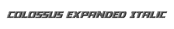 Colossus Expanded Italic 