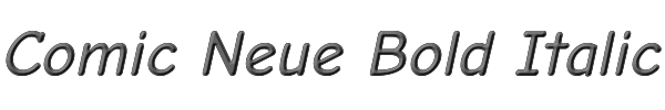 Comic Neue Bold Italic 