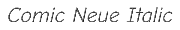 Comic Neue Italic 