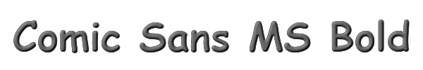 Comic Sans MS Bold 