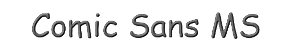Comic Sans MS 
