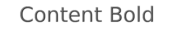 Content Bold 